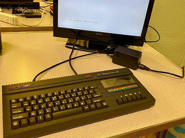 ZX Spectrum +2A running new Spectrum PSU+ by Electroware